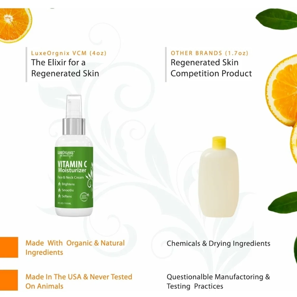 Organic Vitamin C Face Moisturizer with Anti-Aging